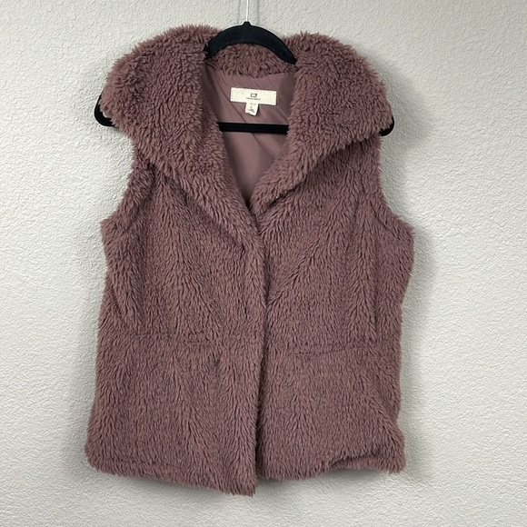 Thread & Supply Jackets & Blazers - Thread + Supply Faux Fur Teddy Vest Fuzzy Chocolate Brown Sz M